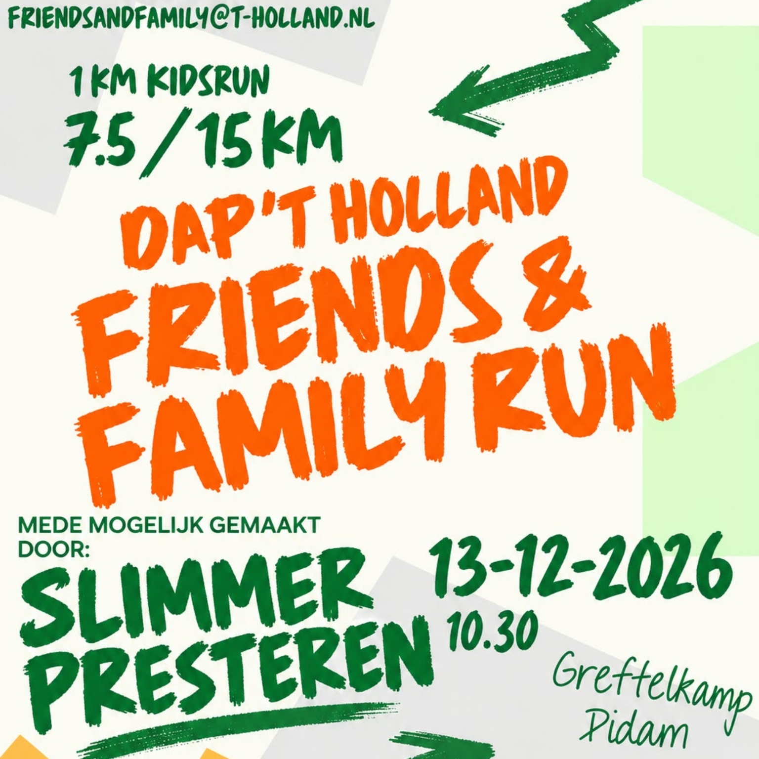 DAP ‘t Holland Friends & Family run 2026 komt er aan!